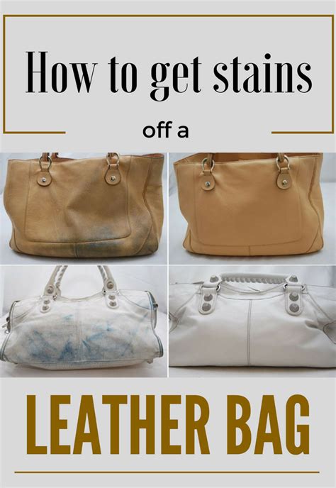 how to clean stains from leather purse